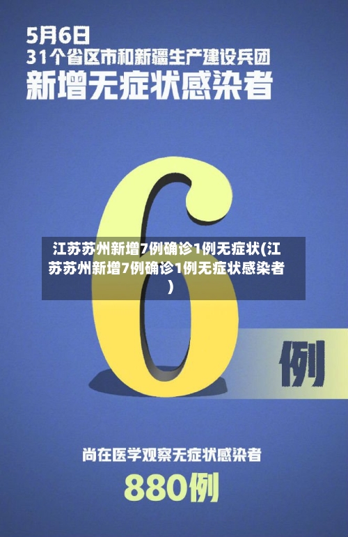江苏苏州新增7例确诊1例无症状(江苏苏州新增7例确诊1例无症状感染者)