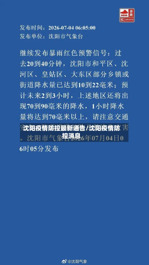 沈阳疫情防控最新通告/沈阳疫情防控消息-第2张图片