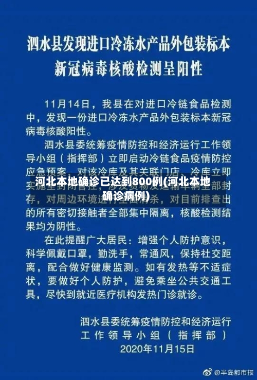 河北本地确诊已达到800例(河北本地确诊病例)-第2张图片