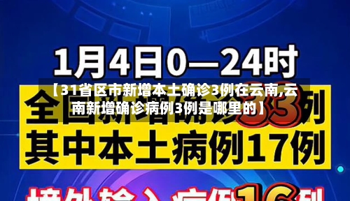 【31省区市新增本土确诊3例在云南,云南新增确诊病例3例是哪里的】