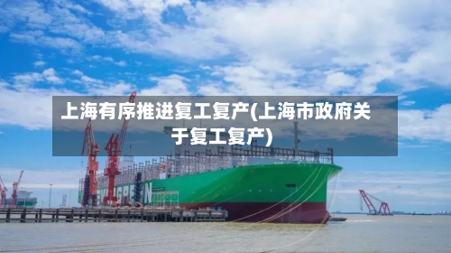 上海有序推进复工复产(上海市政府关于复工复产)-第2张图片