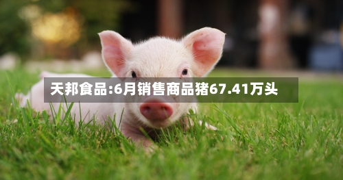 天邦食品:6月销售商品猪67.41万头-第2张图片