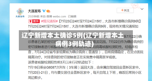 辽宁新增本土确诊5例(辽宁新增本土病例3例轨迹)-第3张图片