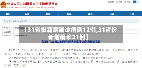 【31省份新增确诊病例12例,31省份新增确诊31例】-第2张图片