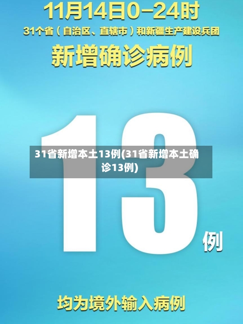 31省新增本土13例(31省新增本土确诊13例)