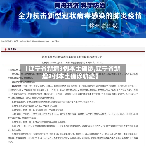 【辽宁省新增3例本土确诊,辽宁省新增3例本土确诊轨迹】-第2张图片