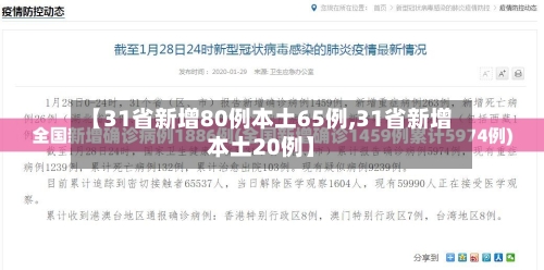【31省新增80例本土65例,31省新增本土20例】-第2张图片