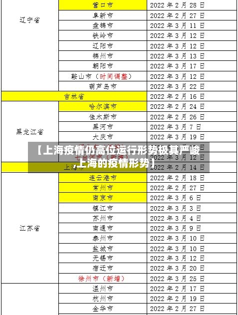 【上海疫情仍高位运行形势极其严峻,上海的疫情形势】
