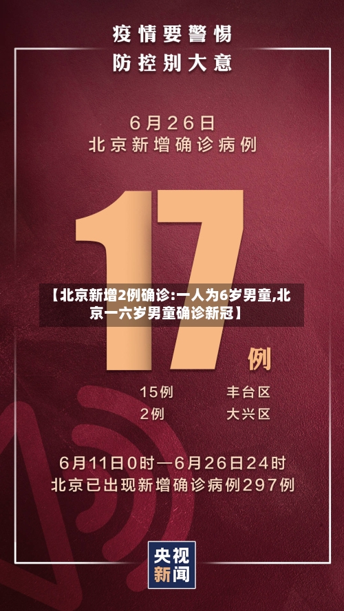 【北京新增2例确诊:一人为6岁男童,北京一六岁男童确诊新冠】