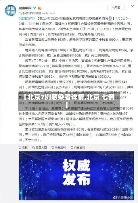 【北京7例感染者详情,北京 七例】