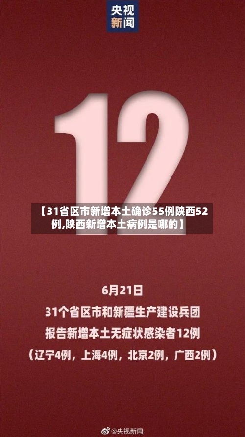 【31省区市新增本土确诊55例陕西52例,陕西新增本土病例是哪的】-第2张图片