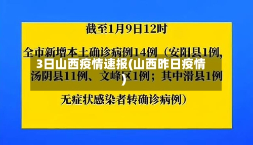 3日山西疫情速报(山西昨日疫情)-第2张图片
