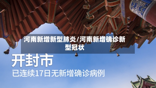 河南新增新型肺炎/河南新增确诊新型冠状
