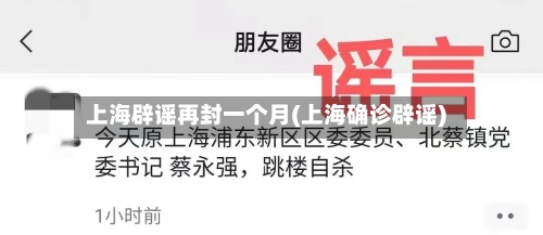 上海辟谣再封一个月(上海确诊辟谣)-第3张图片