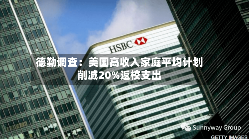 德勤调查：美国高收入家庭平均计划削减20%返校支出