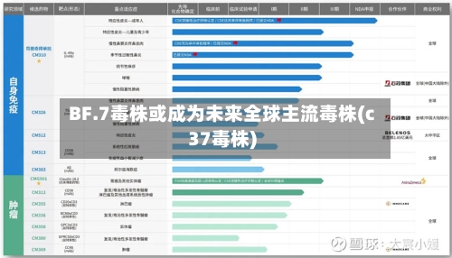 BF.7毒株或成为未来全球主流毒株(c37毒株)