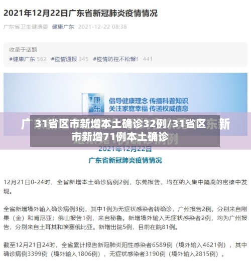 31省区市新增本土确诊32例/31省区市新增71例本土确诊