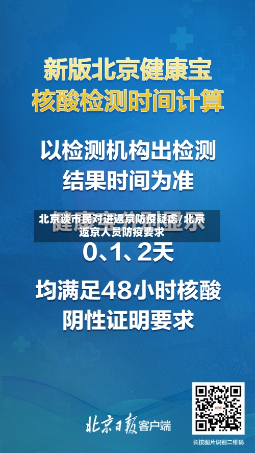 北京谈市民对进返京防疫疑虑/北京返京人员防疫要求-第2张图片