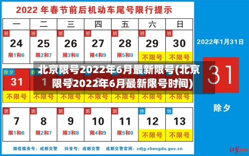 北京限号2022年6月最新限号(北京限号2022年6月最新限号时间)