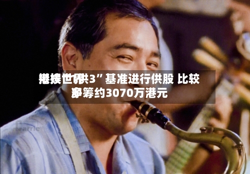 港娱世界拟按“1供3”基准进行供股 比较多净筹约3070万港元