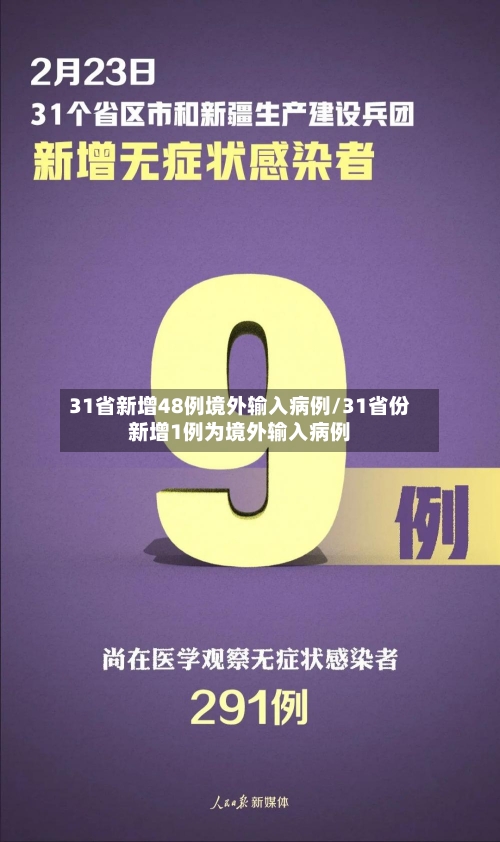 31省新增48例境外输入病例/31省份新增1例为境外输入病例