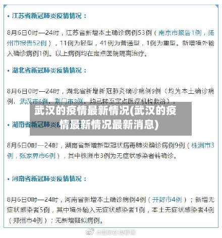 武汉的疫情最新情况(武汉的疫情最新情况最新消息)-第2张图片