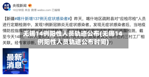 无锡14例阳性人员轨迹公布(无锡14例阳性人员轨迹公布时间)