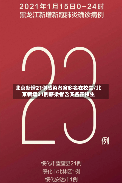 北京新增21例感染者含多名在校生/北京新增21例感染者含多名在校生-第2张图片