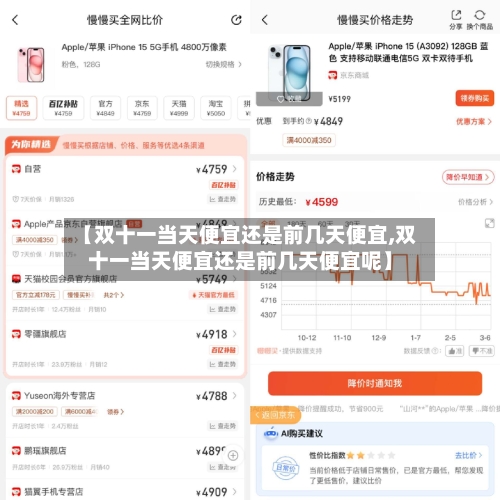 【双十一当天便宜还是前几天便宜,双十一当天便宜还是前几天便宜呢】-第3张图片