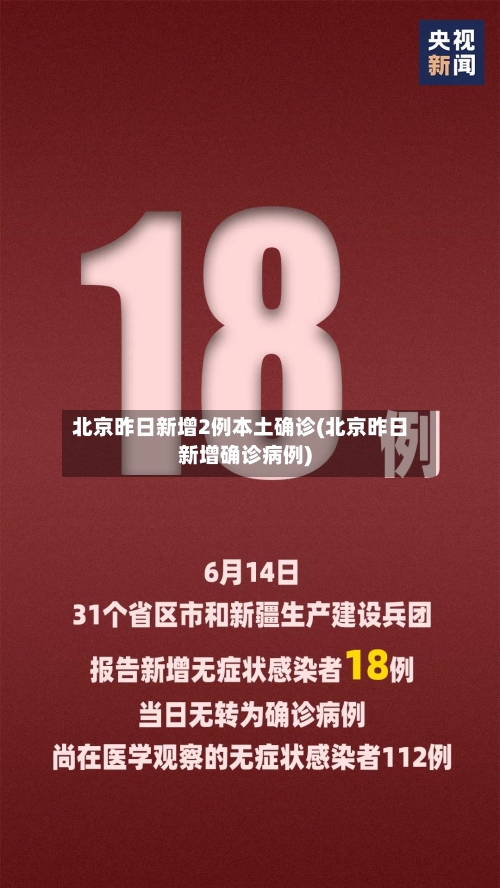 北京昨日新增2例本土确诊(北京昨日新增确诊病例)-第3张图片