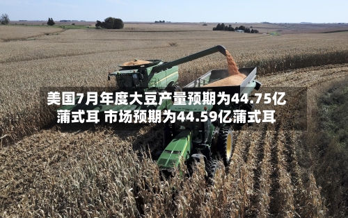 美国7月年度大豆产量预期为44.75亿蒲式耳 市场预期为44.59亿蒲式耳