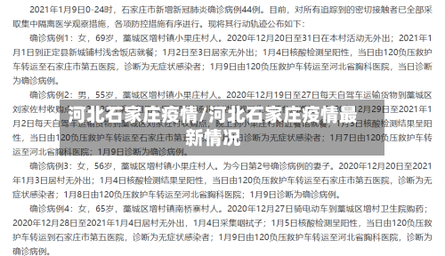 河北石家庄疫情/河北石家庄疫情最新情况-第2张图片