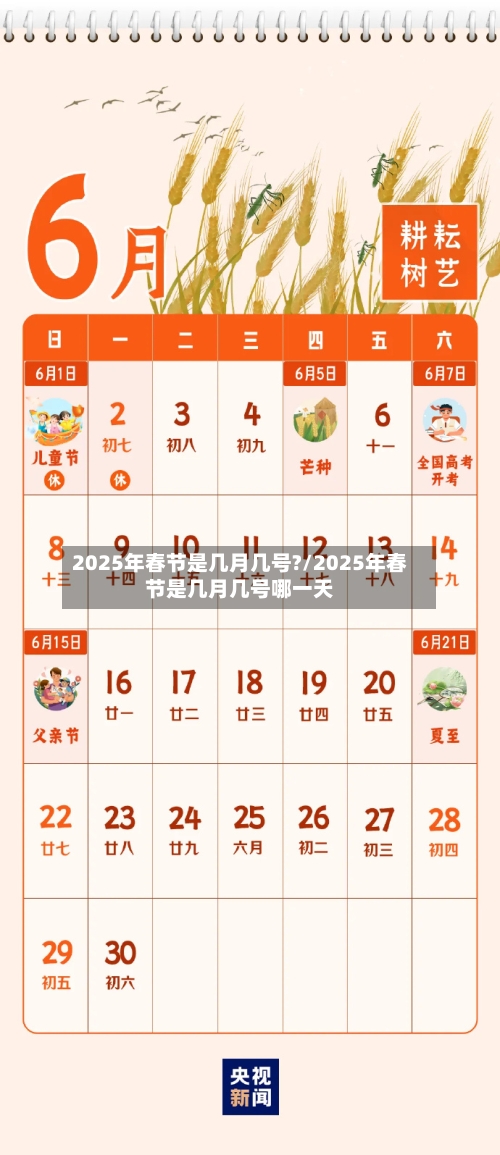 2025年春节是几月几号?/2025年春节是几月几号哪一天-第2张图片