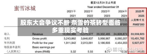 股东大会争议不断 奈雪的茶转型面临多重现实考验-第3张图片