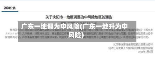 广东一地调为中风险(广东一地升为中风险)-第2张图片