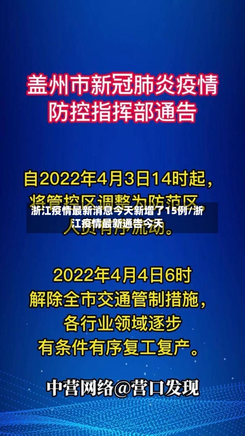 浙江疫情最新消息今天新增了15例/浙江疫情最新通告今天-第2张图片