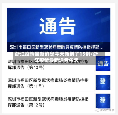 浙江疫情最新消息今天新增了15例/浙江疫情最新通告今天