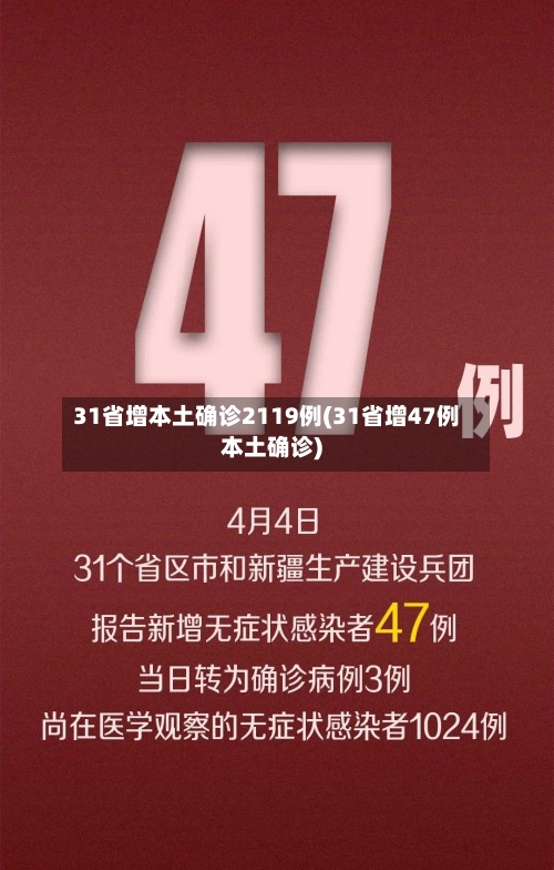 31省增本土确诊2119例(31省增47例本土确诊)