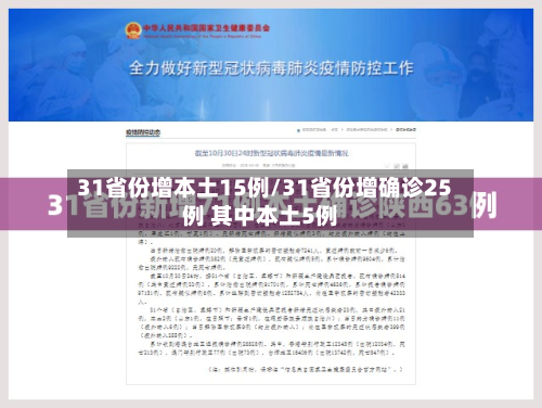 31省份增本土15例/31省份增确诊25例 其中本土5例-第2张图片