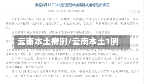 云南本土病例/云南本土1例-第3张图片