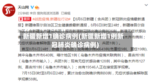 新疆新增1确诊病例(新疆新增1例新冠肺炎确诊病例)-第2张图片