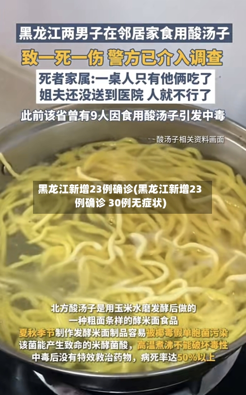 黑龙江新增23例确诊(黑龙江新增23例确诊 30例无症状)