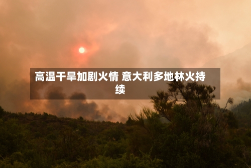 高温干旱加剧火情 意大利多地林火持续