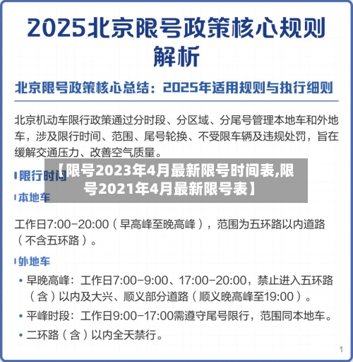 【限号2023年4月最新限号时间表,限号2021年4月最新限号表】-第3张图片