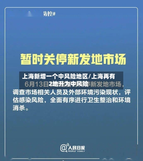 上海新增一个中风险地区/上海再有2地升为中风险-第2张图片