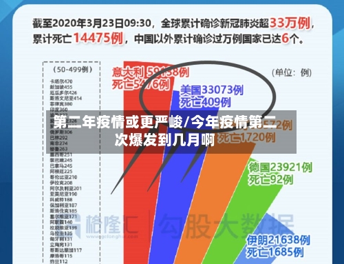 第二年疫情或更严峻/今年疫情第二次爆发到几月啊