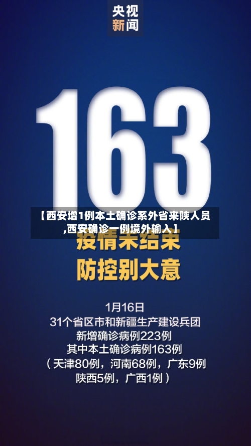 【西安增1例本土确诊系外省来陕人员,西安确诊一例境外输入】