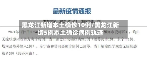 黑龙江新增本土确诊10例/黑龙江新增5例本土确诊病例轨迹