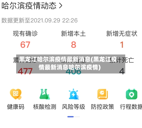 黑龙江哈尔滨疫情最新消息(黑龙江疫情最新消息哈尔滨疫情)
