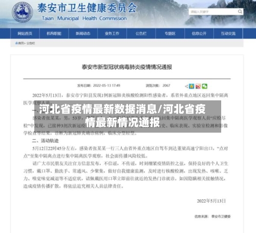 河北省疫情最新数据消息/河北省疫情最新情况通报
